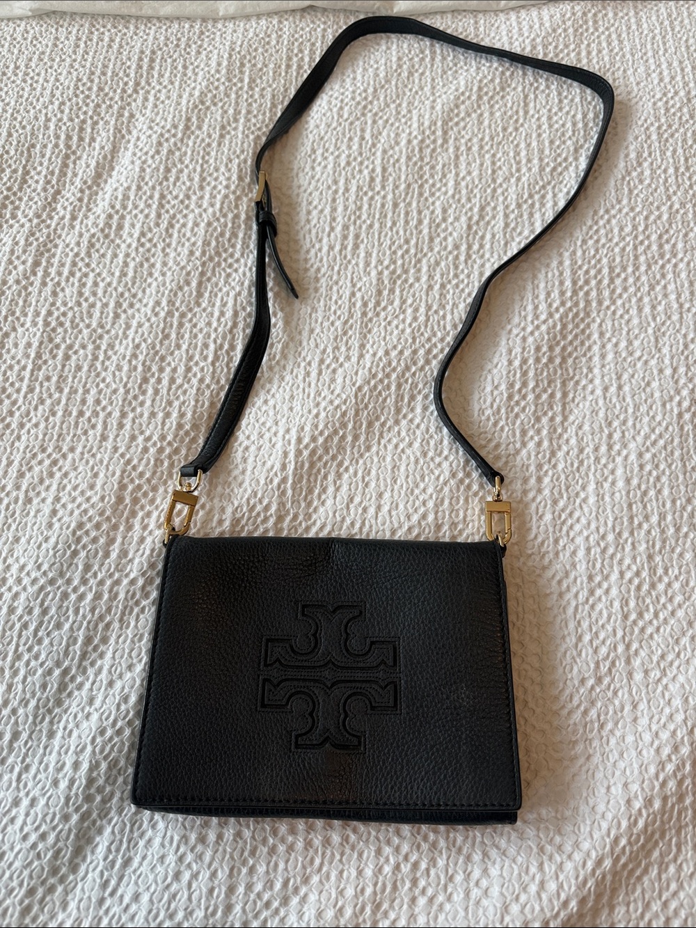 Tory Burch Black Leather Crossbody Bag